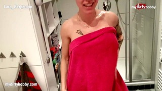 MyDirtyHobby- Hot college roommate caught in the shower she couldn’t resist
