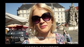 Blond Czech Exhibitionist Bounces Her Ideal Ass on a Big-dick