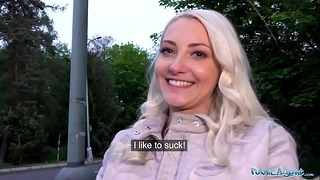Outdoor Agent Aroused Tourist Helena Moeller is Hungry for Czech Dick