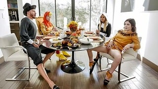 Familystrokes – Horny Step Each Other for Thanksgiving