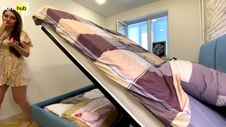 Vaginal Gift Of Fate Mother Stucked Under The Bed.