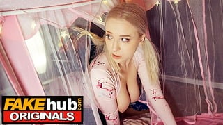 Fake Family Trapped In A Tent – Step Stepfather Fucks Step Daughter & Mom